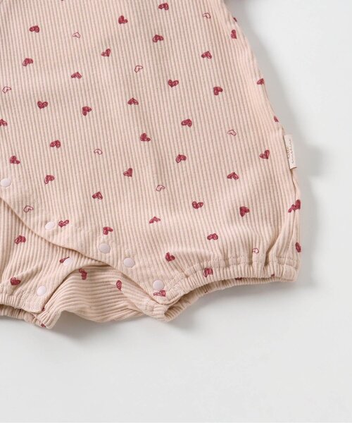〜asukamomo〜 アプレレクール　petit mainロンパース8枚 apres les cours（アプレレクール）の「リブ総柄ロンパス