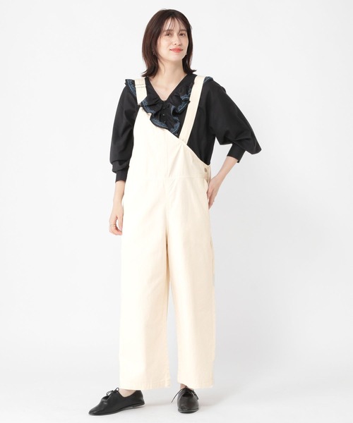 studio CLIP(スタディオクリップ)の「《days》ワンショルダーサロペット(サロペット/オーバーオール・レディース・オフホワイト/ブラック/ピンク・LARGE/MEDIUM)」の20枚目の写真