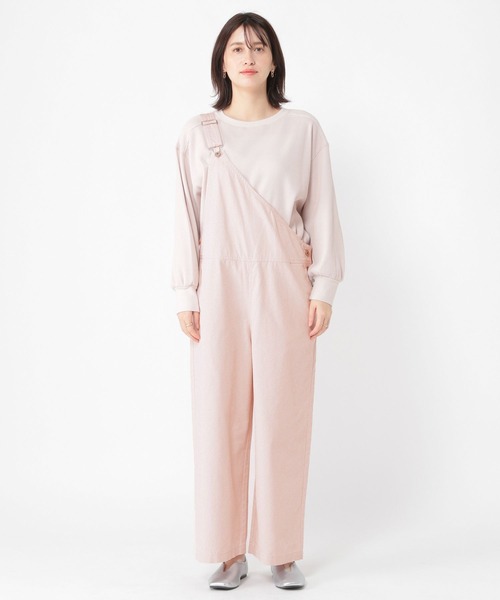 studio CLIP(スタディオクリップ)の「《days》ワンショルダーサロペット(サロペット/オーバーオール・レディース・オフホワイト/ブラック/ピンク・LARGE/MEDIUM)」の13枚目の写真