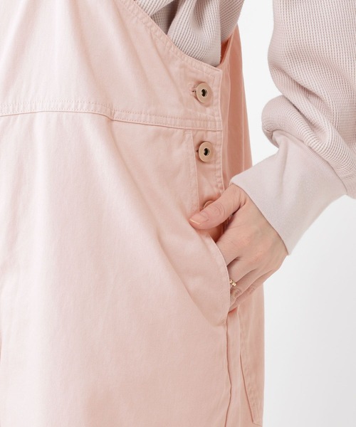 studio CLIP(スタディオクリップ)の「《days》ワンショルダーサロペット(サロペット/オーバーオール・レディース・オフホワイト/ブラック/ピンク・LARGE/MEDIUM)」の5枚目の写真