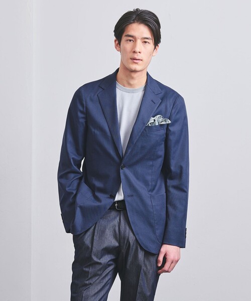 UNITED ARROWS（ユナイテッドアローズ）の「クールモーション ドビー シングル2B ジャケット COMFORT EASY-MODEL -接触冷感-（テーラードジャケット・メンズ・ネイビー/ダークグレー・44/46/48/50/52）」の2枚目の写真