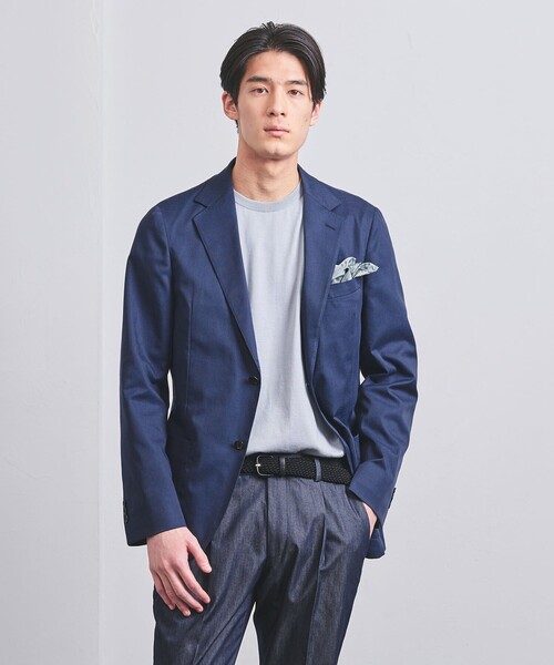 UNITED ARROWS（ユナイテッドアローズ）の「クールモーション ドビー シングル2B ジャケット COMFORT EASY-MODEL -接触冷感-（テーラードジャケット・メンズ・ネイビー/ダークグレー・44/46/48/50/52）」の10枚目の写真