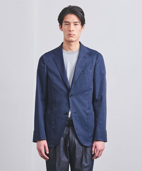 UNITED ARROWS（ユナイテッドアローズ）の「クールモーション ドビー シングル2B ジャケット COMFORT EASY-MODEL -接触冷感-（テーラードジャケット・メンズ・ネイビー/ダークグレー・44/46/48/50/52）」の6枚目の写真
