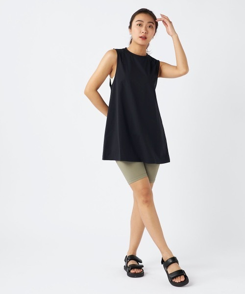 Ocean Pacific（オーシャンパシフィック）の「【OP/オーピー】【究極の素材 PEARTEX -ペアテックス】レディース水陸両用タンクラッシュ（ラッシュガード・レディース・ホワイト/ブラック/カーキ・FREE）」の8枚目の写真