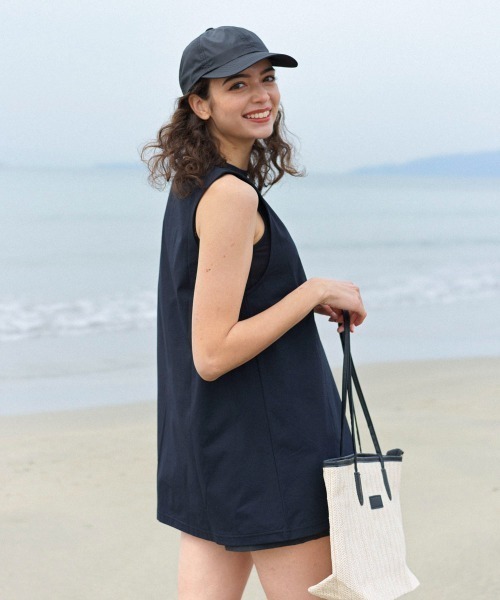 Ocean Pacific（オーシャンパシフィック）の「【OP/オーピー】【究極の素材 PEARTEX -ペアテックス】レディース水陸両用タンクラッシュ（ラッシュガード・レディース・ホワイト/ブラック/カーキ・FREE）」の16枚目の写真