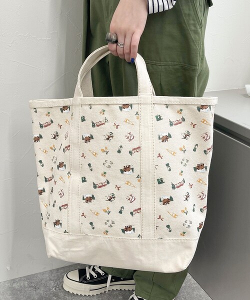 Woods（ウッズ）の「【Woods/ウッズ】グラフィックトートバッグ（トートバッグ・レディース・ブラウン系その他/ホワイト系その他5・FREE）」の4枚目の写真