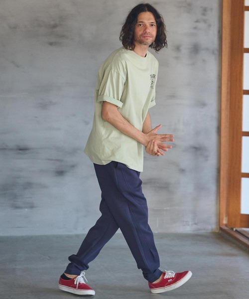 CAMBIO（カンビオ）の「mt8937- ビッグシルエットプリントTシャツ（RISKTAKER）（Tシャツ/カットソー・メンズ・ホワイト/グリーン/ベージュ・S/M/L/XL）」の22枚目の写真