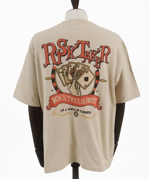 mt8937- ビッグシルエットプリントTシャツ（RISKTAKER）（Tシャツ/カットソー）｜CAMBIO（カンビオ）