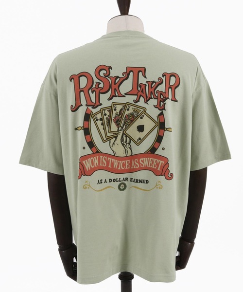 mt8937- ビッグシルエットプリントTシャツ（RISKTAKER）（Tシャツ/カットソー）｜CAMBIO（カンビオ）