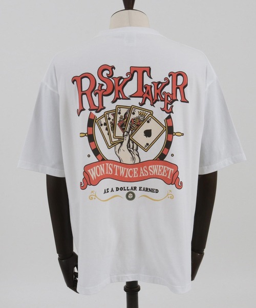 mt8937- ビッグシルエットプリントTシャツ（RISKTAKER）（Tシャツ/カットソー）｜CAMBIO（カンビオ）