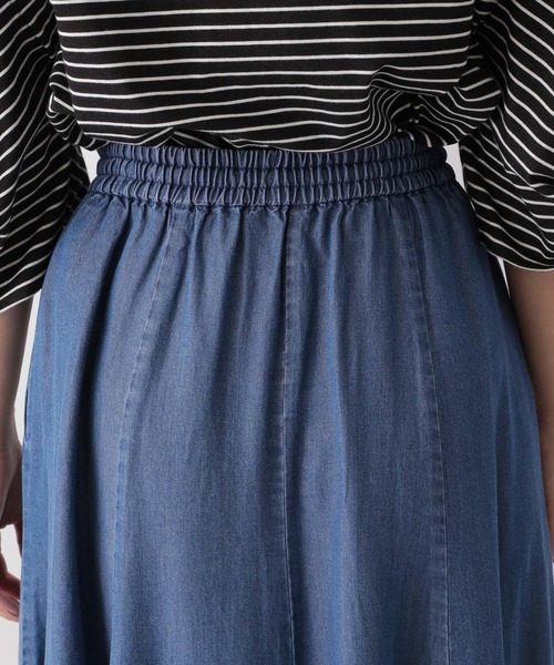 GLOBAL WORK(グローバルワーク)の「エアリーリラックスデニムスカート/991693(デニムスカート・レディース・ブルー/ネイビー・REGULAR/SHORT)」の16枚目の写真