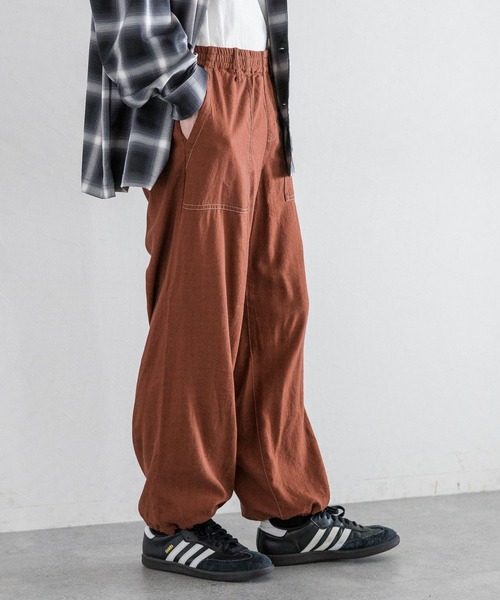 RAGEBLUE（レイジブルー）の「NORMANDY LINEN & RAYON STITCH EASY SLACKS/ノルマンディーリネン&レーヨン/ステッチルーズイージーパンツ（スラックス・メンズ・ブラウン/ネイビー/ブラック/カーキ・MEDIUM/LARGE）」の14枚目の写真