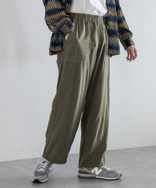 RAGEBLUE（レイジブルー）の「NORMANDY LINEN & RAYON STITCH EASY SLACKS/ノルマンディーリネン&レーヨン/ステッチルーズイージーパンツ（スラックス・メンズ・ブラウン/ネイビー/ブラック/カーキ・MEDIUM/LARGE）」の18枚目の写真