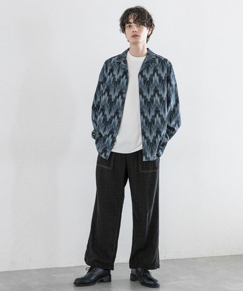 RAGEBLUE（レイジブルー）の「NORMANDY LINEN & RAYON STITCH EASY SLACKS/ノルマンディーリネン&レーヨン/ステッチルーズイージーパンツ（スラックス・メンズ・ブラウン/ネイビー/ブラック/カーキ・MEDIUM/LARGE）」の5枚目の写真