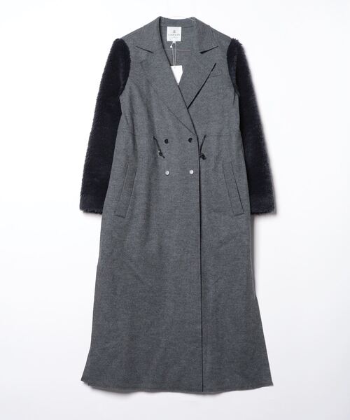 ランバンオンブルー LANVIN en Bleu チェスターコート 改める 