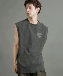 Starting Over（スターティングオーバー）の「Pigment hard wash no sleeve ピグメント ハードウォッシュ ノースリーブ タンクトップ（Tシャツ/カットソー）」