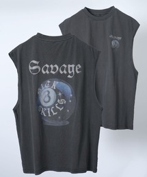 『本日5/6限定価格』刺繍入りタンクトップ 日本製】「SZ強撚コットン100％」タンクトップ（Lサイズ