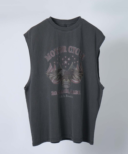 Pigment hard wash no sleeve/ピグメント ハードウォッシュ