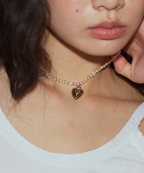 ANU（アヌ）の「amor’s lovely pearl choker - アモルズラブリーパールチョーカー（ネックレス・レディース・ホワイト・FREE）」の4枚目の写真