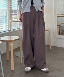 ブラウン キャメル ワイドパンツ レディース Mサイズ colony2139 タックワイドパンツ｜MY FORME｜ Miss eye d'or - ミスアイ