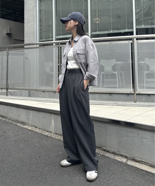 こなつ ブラック グレー XL セール】2タックワイドパンツ（スラックス）｜COLONY 2139（コロニー