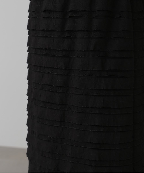 FREE'S MART（フリーズマート）の「◇カットフリルティアードナロースカート（スカート・レディース・ブラック/ホワイト・MEDIUM/SMALL）」の3枚目の写真