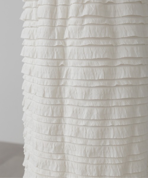 FREE'S MART（フリーズマート）の「◇カットフリルティアードナロースカート（スカート・レディース・ブラック/ホワイト・MEDIUM/SMALL）」の13枚目の写真