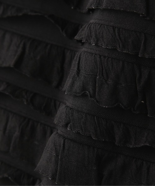 FREE'S MART（フリーズマート）の「◇カットフリルティアードナロースカート（スカート・レディース・ブラック/ホワイト・MEDIUM/SMALL）」の22枚目の写真