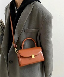 【resonance】ワンハンドル ベーシックカラー ハンドバッグ ショルダーバッグ 2WAY