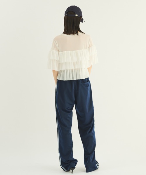 MERLOT（メルロー）の「ティアードシアープルオーバー（シャツ/ブラウス・レディース・ホワイト/ブラック・FREE）」の10枚目の写真