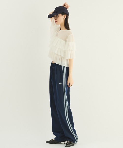 MERLOT（メルロー）の「ティアードシアープルオーバー（シャツ/ブラウス・レディース・ホワイト/ブラック・FREE）」の9枚目の写真