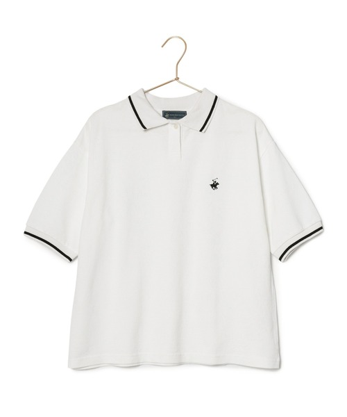 BEVERLY HILLS POLO CLUB（ビバリーヒルズポロクラブ）の「【BEVERLY HILLS POLO CLUB】鹿の子ポロシャツ（ポロシャツ・レディース・ブラック/ホワイト系その他・38）」の14枚目の写真