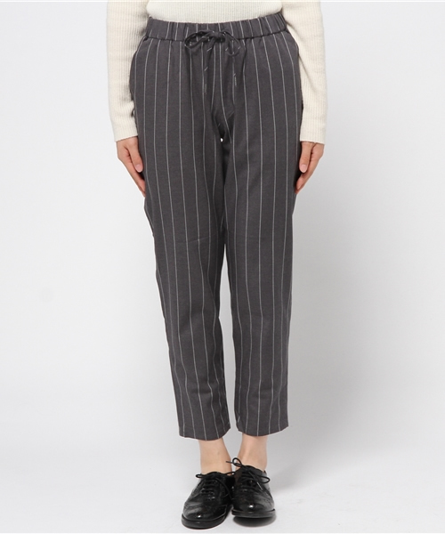 koe（コエ）の「ストライプテーパードパンツ（その他パンツ・レディース・ネイビー/グレー・MEDIUM/SMALL/LARGE）」の3枚目の写真