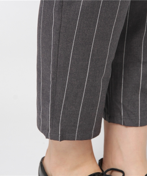 koe（コエ）の「ストライプテーパードパンツ（その他パンツ・レディース・ネイビー/グレー・MEDIUM/SMALL/LARGE）」の9枚目の写真