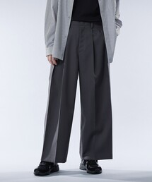 UNITED TOKYO | Wクリース ウールギャバパンツ(スラックス)