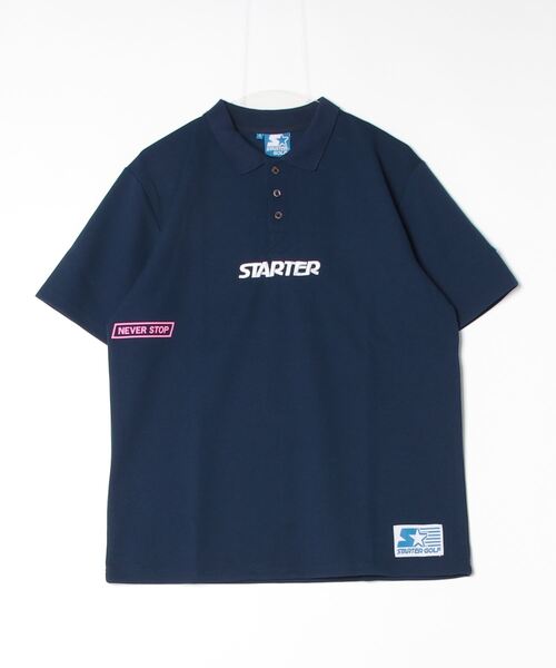 【セール】【STARTER GOLF】スターターゴルフ STARTERロゴ刺繍半袖ポロシャツ SG-123009(ポロシャツ)|STARTER BLUE LABEL(スターターブルーレーベル) 【セール】【STARTER GOLF】スターターゴルフ STARTERロゴ刺繍半袖ポロシャツ SG-123009(ポロシャツ)|STARTER BLUE LABEL(スターターブルーレーベル)