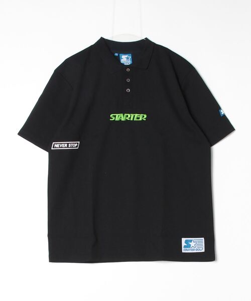【セール】【STARTER GOLF】スターターゴルフ STARTERロゴ刺繍半袖ポロシャツ SG-123009(ポロシャツ)|STARTER BLUE LABEL(スターターブルーレーベル) 【セール】【STARTER GOLF】スターターゴルフ STARTERロゴ刺繍半袖ポロシャツ SG-123009(ポロシャツ)|STARTER BLUE LABEL(スターターブルーレーベル)