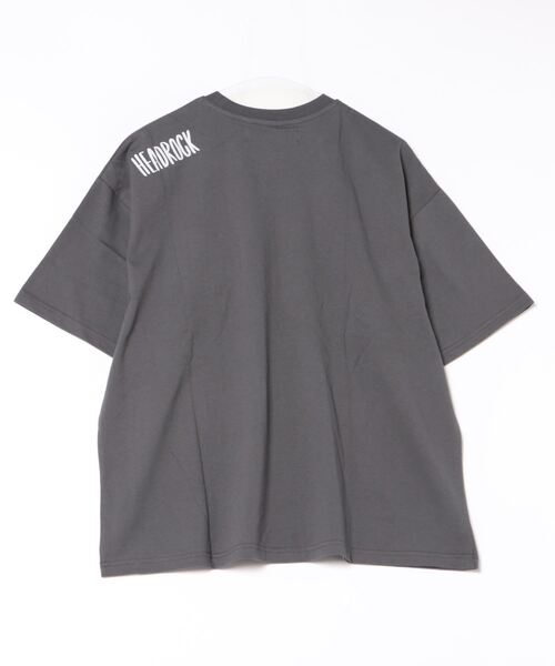 HEAD ROCK(ヘッドロック)の「半袖オーバーサイズTシャツ(大人)(Tシャツ/カットソー・レディース・ネイビー/オートミール/スミクロ・185/175/165)」の4枚目の写真