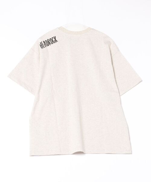 HEAD ROCK(ヘッドロック)の「半袖オーバーサイズTシャツ(大人)(Tシャツ/カットソー・レディース・ネイビー/オートミール/スミクロ・185/175/165)」の5枚目の写真