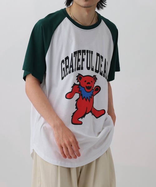 Grateful Dead(グレイトフルデッド)の「Grateful Dead グレートフルデッドプリントオーバーサイズTシャツ(Tシャツ/カットソー・メンズ・オレンジ/ベージュ/パープル/チャコール/グリーン/オフホワイト/ホワイト系/ブラック/ホワイト系その他3/ホワイト系その他6/ホワイト系その他7/ホワイト系その他5/ホワイト系その他4/ホワイト系その他2・M/L/XL)」の1枚目の写真