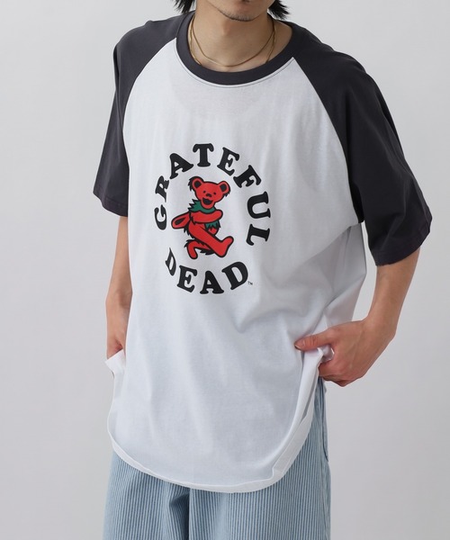 Grateful Dead(グレイトフルデッド)の「Grateful Dead グレートフルデッドプリントオーバーサイズTシャツ(Tシャツ/カットソー・メンズ・オレンジ/ベージュ/パープル/チャコール/グリーン/オフホワイト/ホワイト系/ブラック/ホワイト系その他3/ホワイト系その他6/ホワイト系その他7/ホワイト系その他5/ホワイト系その他4/ホワイト系その他2・M/L/XL)」の6枚目の写真