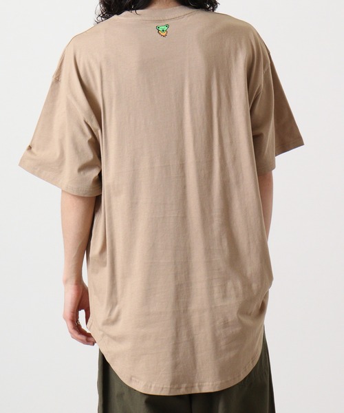 Grateful Dead(グレイトフルデッド)の「Grateful Dead グレートフルデッドプリントオーバーサイズTシャツ(Tシャツ/カットソー・メンズ・オレンジ/ベージュ/パープル/チャコール/グリーン/オフホワイト/ホワイト系/ブラック・M/L/XL)」の11枚目の写真
