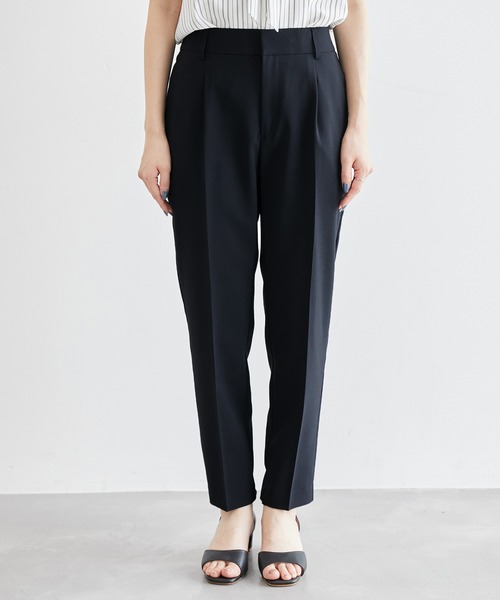 ROPE' PICNIC（ロペピクニック）の「リネンライクテーパードパンツ/セットアップ対応・UVケア（その他パンツ・レディース・ダークブラウン/ライトグレー/ネイビー・40/38/36）」の13枚目の写真