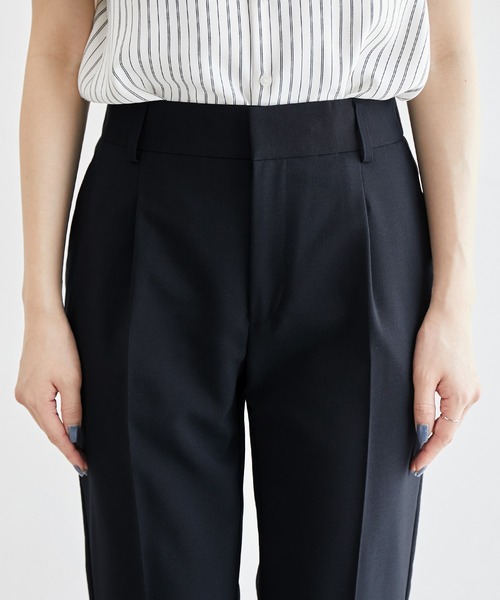 ROPE' PICNIC（ロペピクニック）の「リネンライクテーパードパンツ/セットアップ対応・UVケア（その他パンツ・レディース・ダークブラウン/ライトグレー/ネイビー・40/38/36）」の17枚目の写真