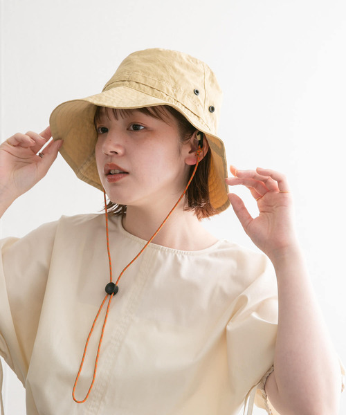 KBF（ケイビーエフ）の「パッカブルバケットHAT（ハット・レディース・ブラック/ベージュ・ONE）」の7枚目の写真