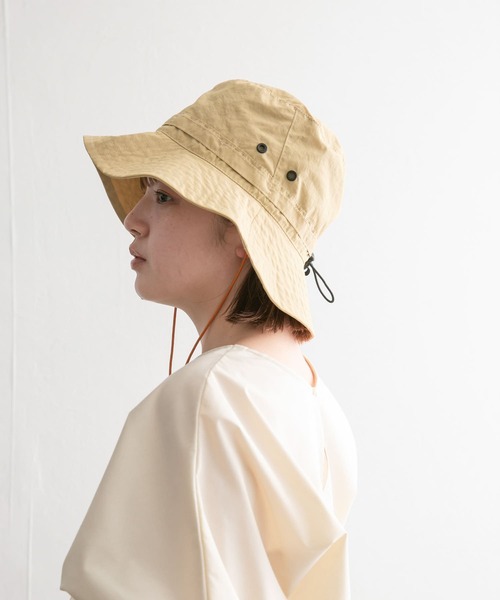 KBF（ケイビーエフ）の「パッカブルバケットHAT（ハット・レディース・ブラック/ベージュ・ONE）」の9枚目の写真