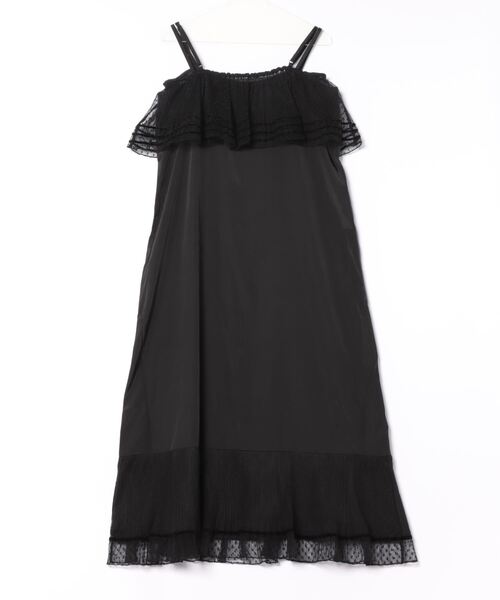 mystic（ミスティック）の「[otona mystic]ヴィンテージレースキャミワンピース（ワンピース・レディース・ブラック・FREE）」の8枚目の写真