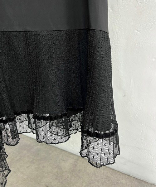 mystic（ミスティック）の「[otona mystic]ヴィンテージレースキャミワンピース（ワンピース・レディース・ブラック・FREE）」の7枚目の写真