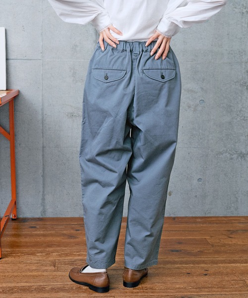 PAR ICI（パーリッシィ）の「配色コール ダブルニーパンツ（その他パンツ・レディース・ブラウン/サックスブルー/カーキ・FREE）」の7枚目の写真