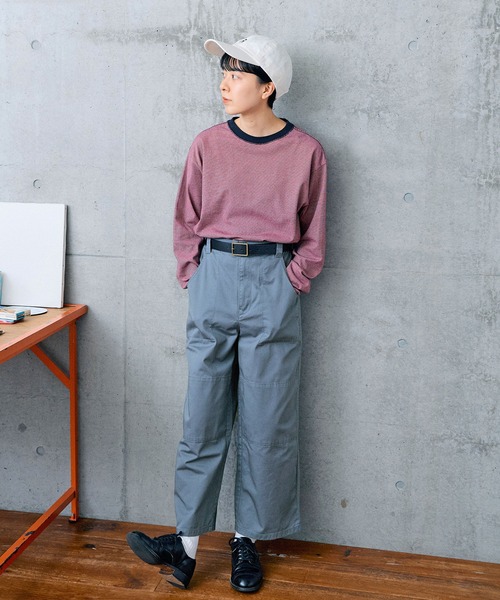 PAR ICI（パーリッシィ）の「配色コール ダブルニーパンツ（その他パンツ・レディース・ブラウン/サックスブルー/カーキ・FREE）」の13枚目の写真